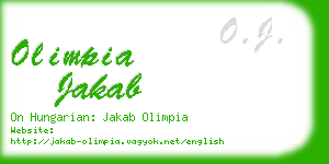 olimpia jakab business card